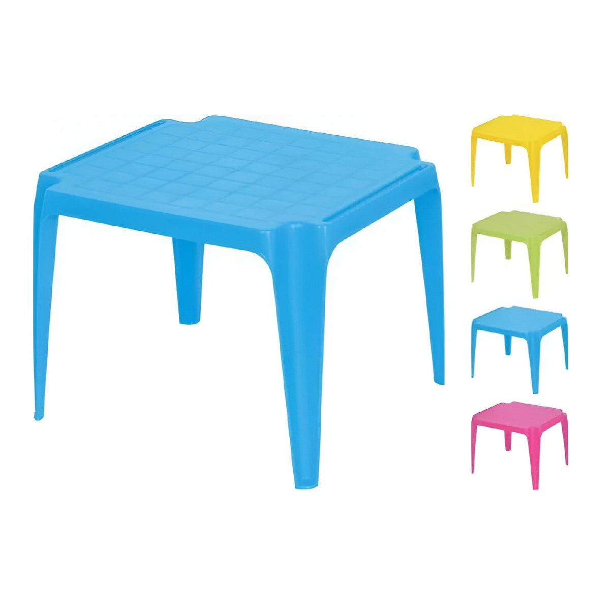Children's Table in Sweet Candy Assorted Colours 57cm x 52cm x 44cm Pack of 1 009400