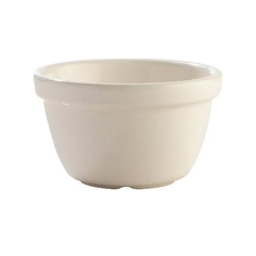 Mason Cash Classic Ceramic Pudding Basin White 105mm x 105mm x 60mm 2005.007 | Mixing Bowl for Baking and Steaming | Durable and Chip-Resistant