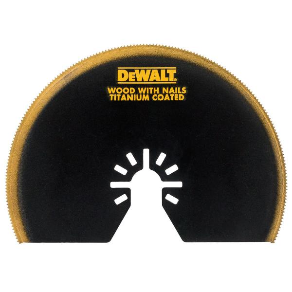 Dewalt Multi-Tool Titanium Semicircle Blade Black 100mm DT20709