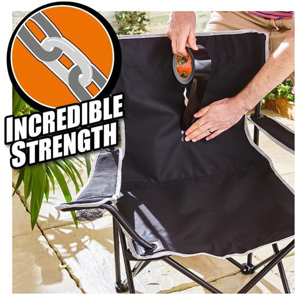Gorilla Extra Strong Tape Black 11Mtr x 48mm 3044001 | Weather-Resistant Shell | Incredible Strength | Double Thick Adhesive | Grips Smooth Rough and Uneven Surfaces