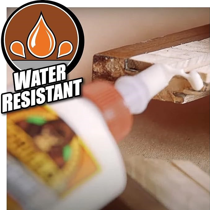 Gorilla Wood Glue White 118ml 5044401 | D3 Water Resistance | Indoor and Outdoor | Anti - Clog Applicator