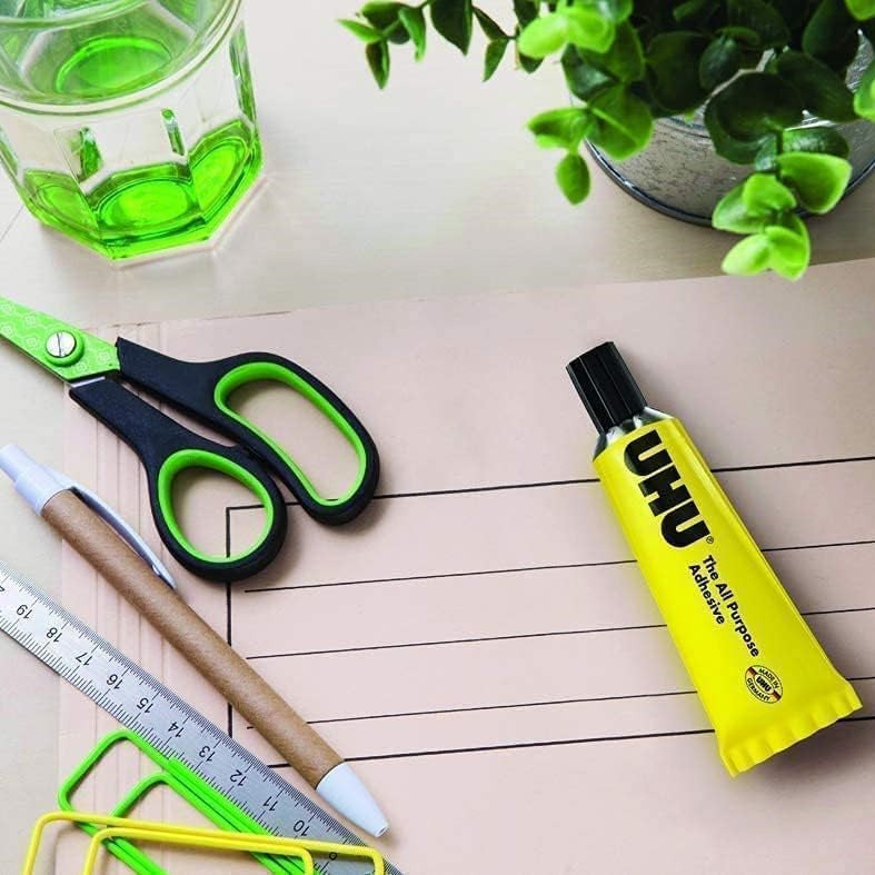 UHU All Purpose Adhesive Crystal Clear 35ml 44402 | Fast-Drying and Strong Multipurpose Glue | Ideal for Paper-Wood-Metal-Plastic and More