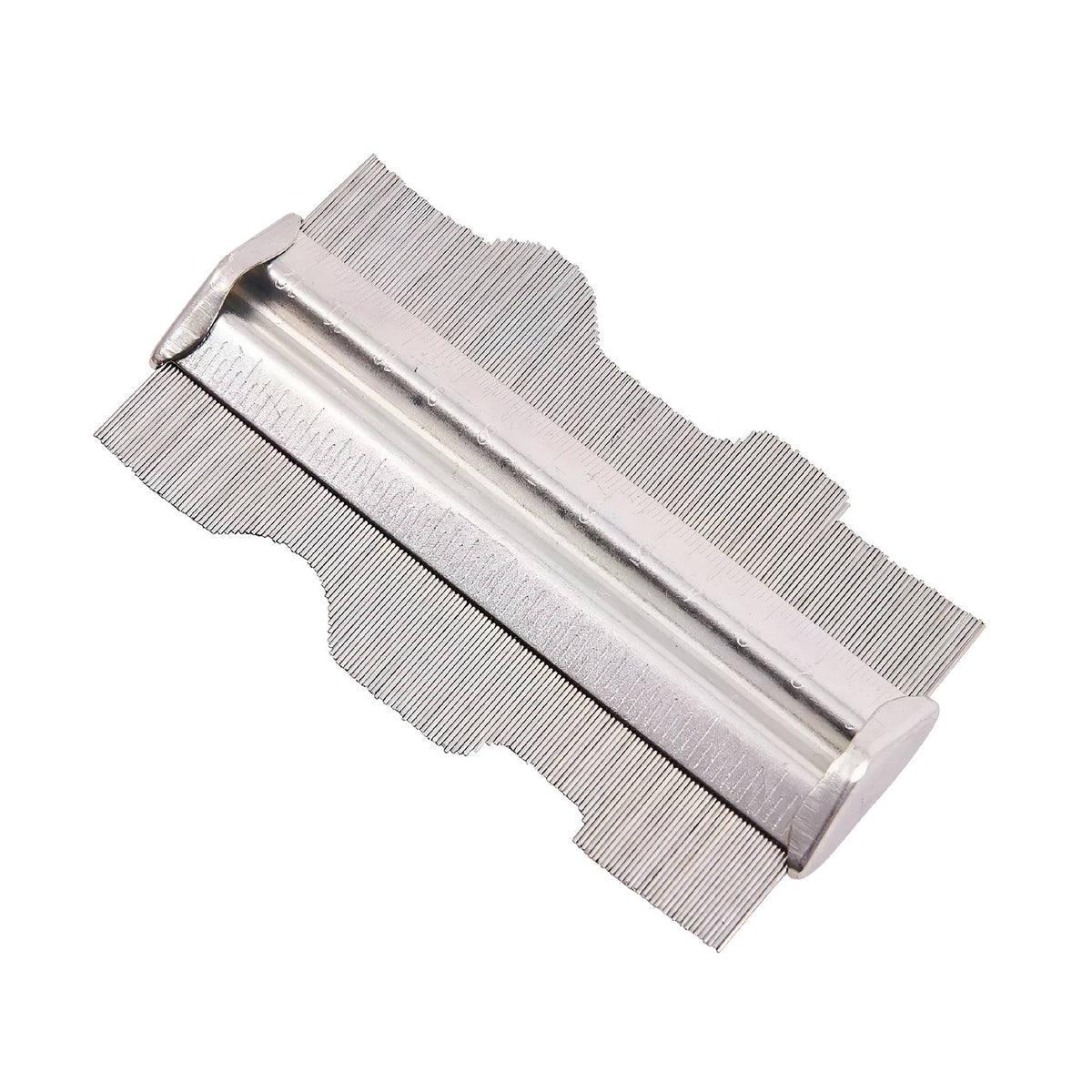 Amtech Professional Metal Contour Gauge Metallic Silver 5-Inch P3200 | Use to Measure and Draw Contours | Durable Metal Body