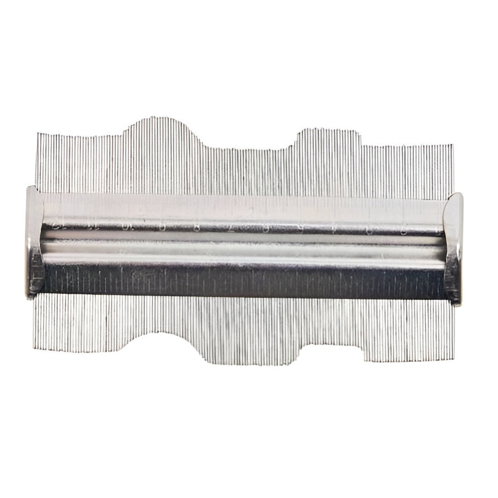 Amtech Professional Metal Contour Gauge Metallic Silver 5-Inch P3200 | Use to Measure and Draw Contours | Durable Metal Body