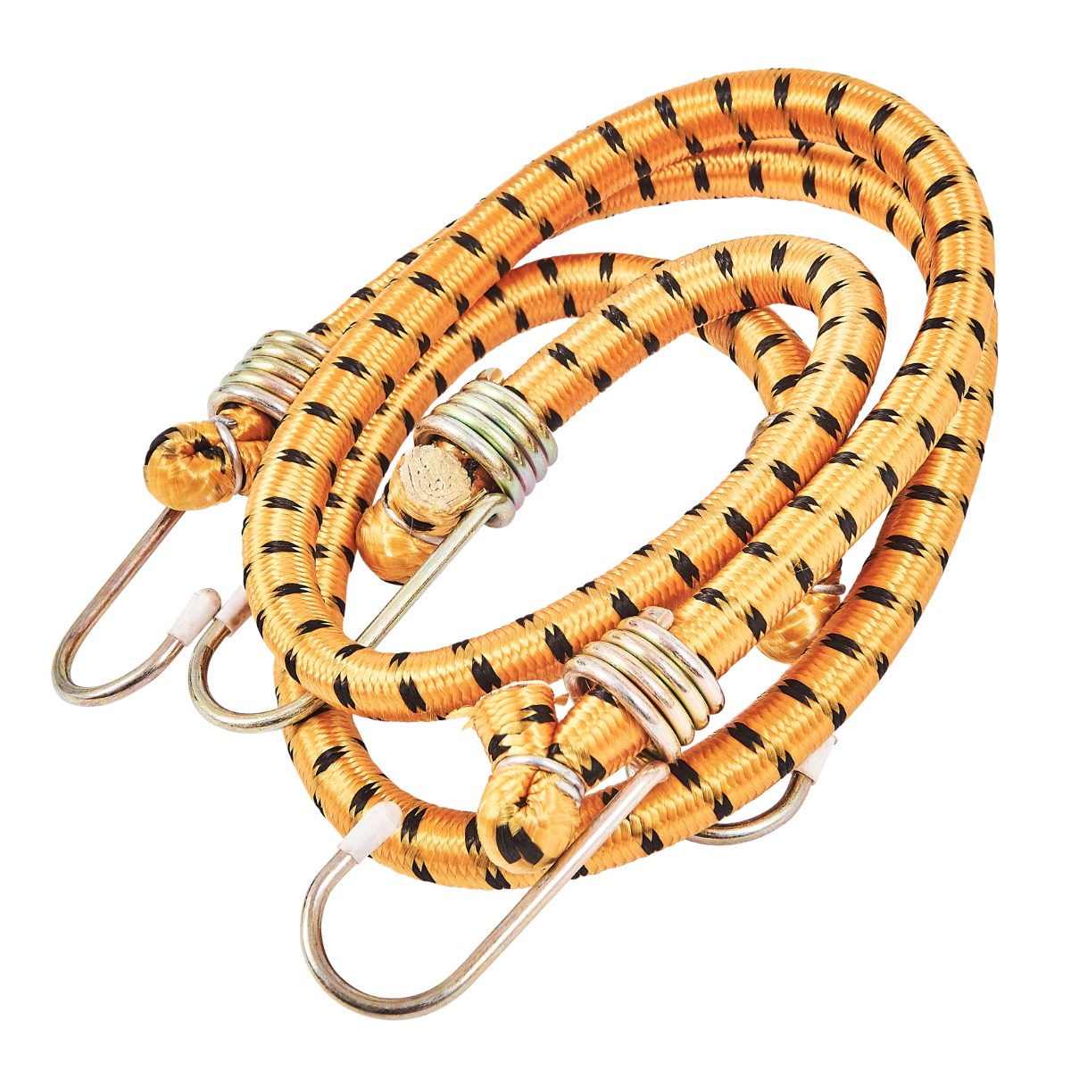Amtech Heavy Duty Bungee Cords Orange and Black 60cm Pack of 2 S0600 | Elastic Straps with Strong Metal Hooks | Secure Tie-Down for Luggage and Outdoor Use