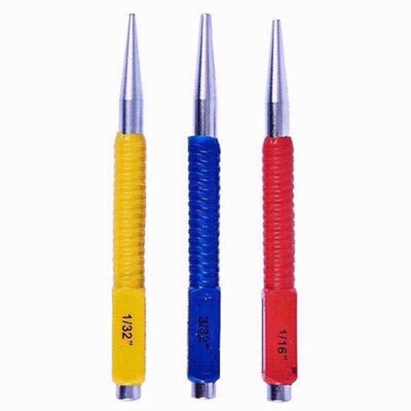 Amtech Nail Punch Set Assorted Pack of 3