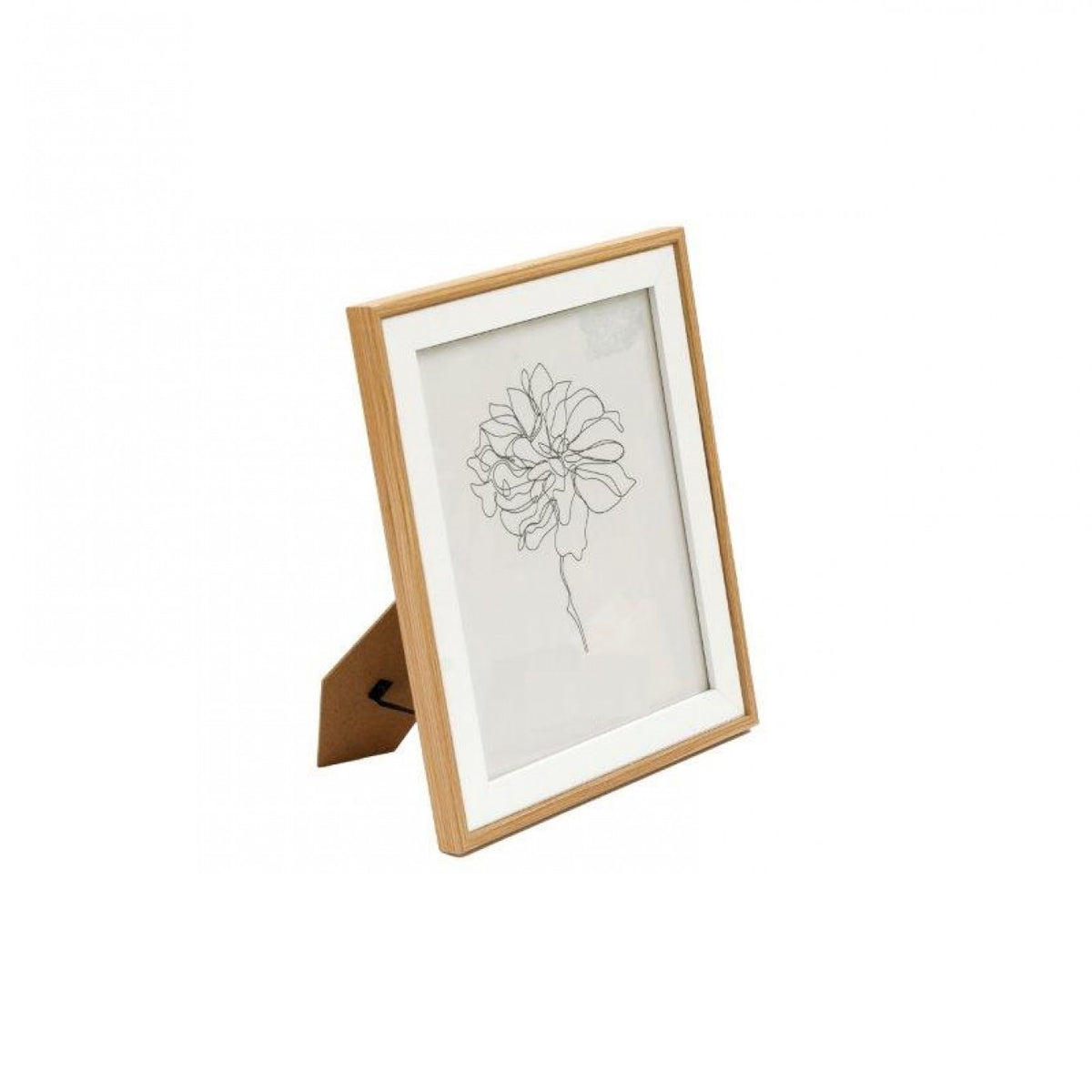 SiL Modern Wooden Photo Frame with Stand and Hanging Hooks Brown and White 17cm x 22cm PH2509 | Elegant Picture Frames for Home and Office Decor