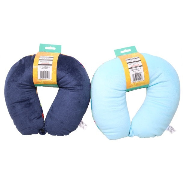 GlobeTrek Printed Travel Neck Pillow Assorted Colours Pack of 1 HWP229213 | Soft Support Cushion for Head and Neck | Ideal for Flights-Car and Train Travel | Ergonomic U-Shaped Design