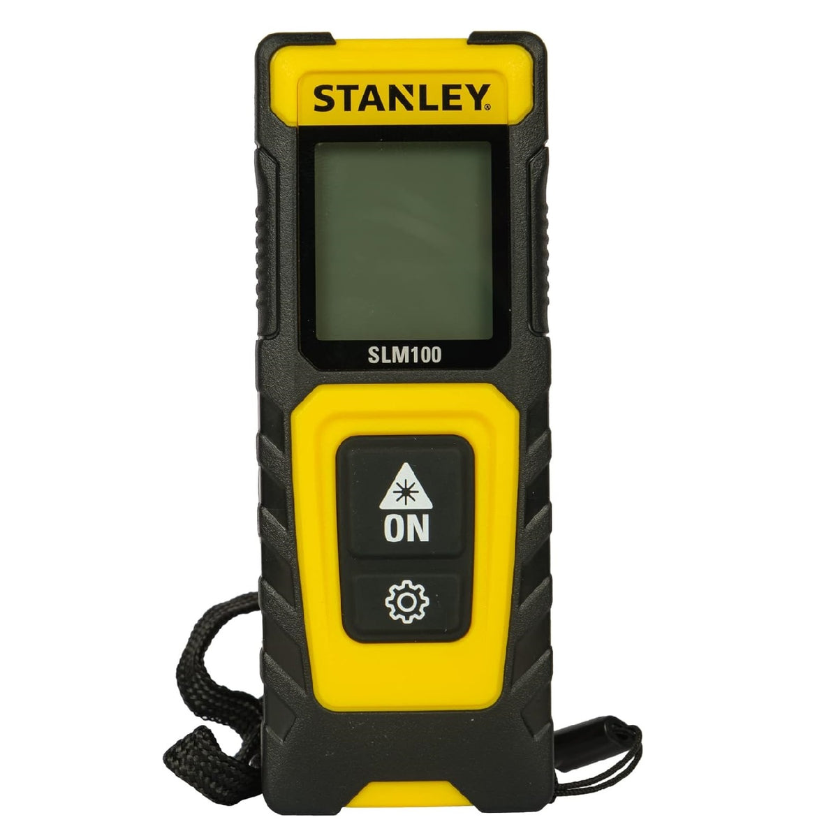 Stanley SLM100 Laser Distance Measure Black and Yellow 30Mtr STHT77100-0 | +-3.0mm Accuracy | Area and Volume Measurement | Pythagoras Calculation
