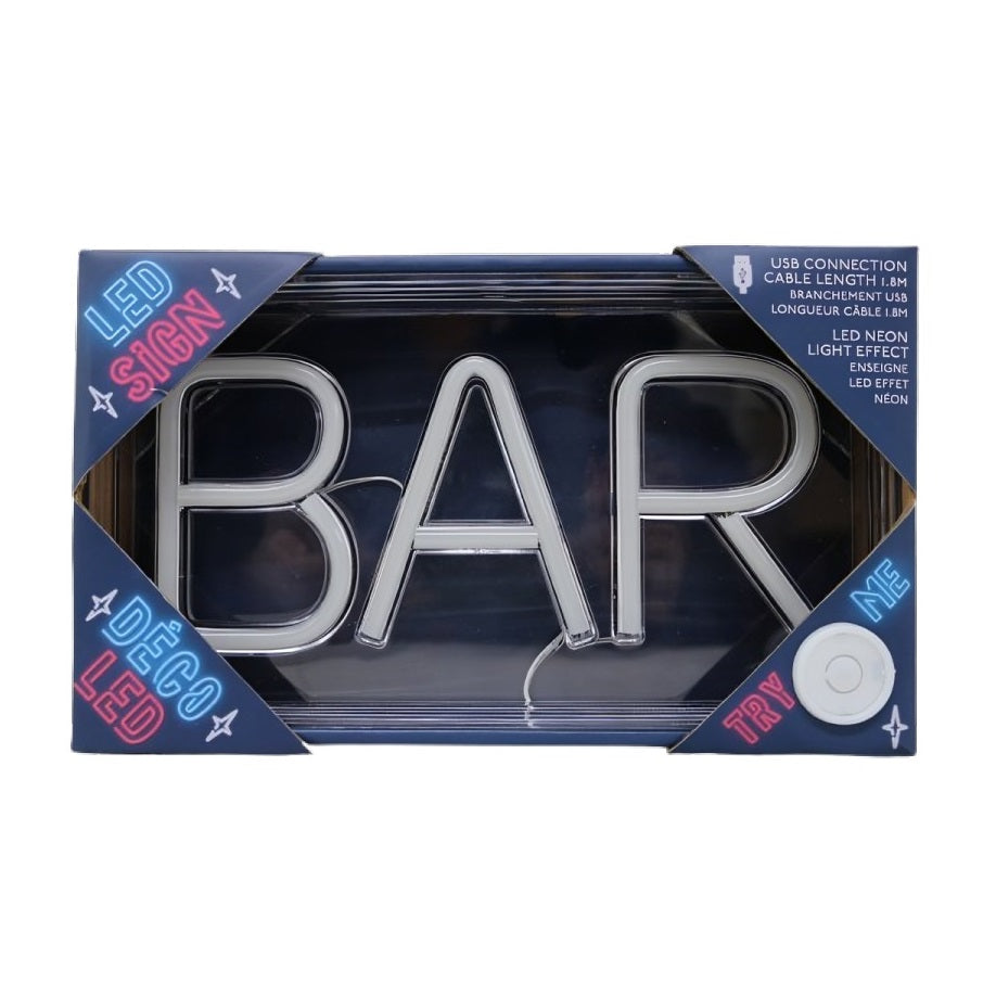 Sifcon Bar Neon LED Light Assorted 23cm x 13cm x 4cm EL0296 | USB Connection Cable Length 1.8Mtr