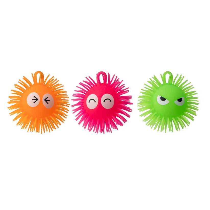 HTI Jokes and Gags Light Up Fluffeez Puffer Ball Assorted Colours Pack of 1 1350061 | Toy with LED Lights | Fun Novelty Gift for Kids Age 3 Plus
