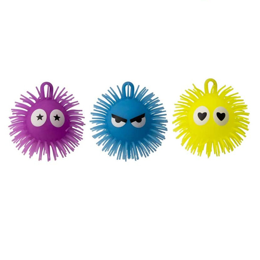 HTI Jokes and Gags Light Up Fluffeez Puffer Ball Assorted Colours Pack of 1 1350061 | Toy with LED Lights | Fun Novelty Gift for Kids Age 3 Plus