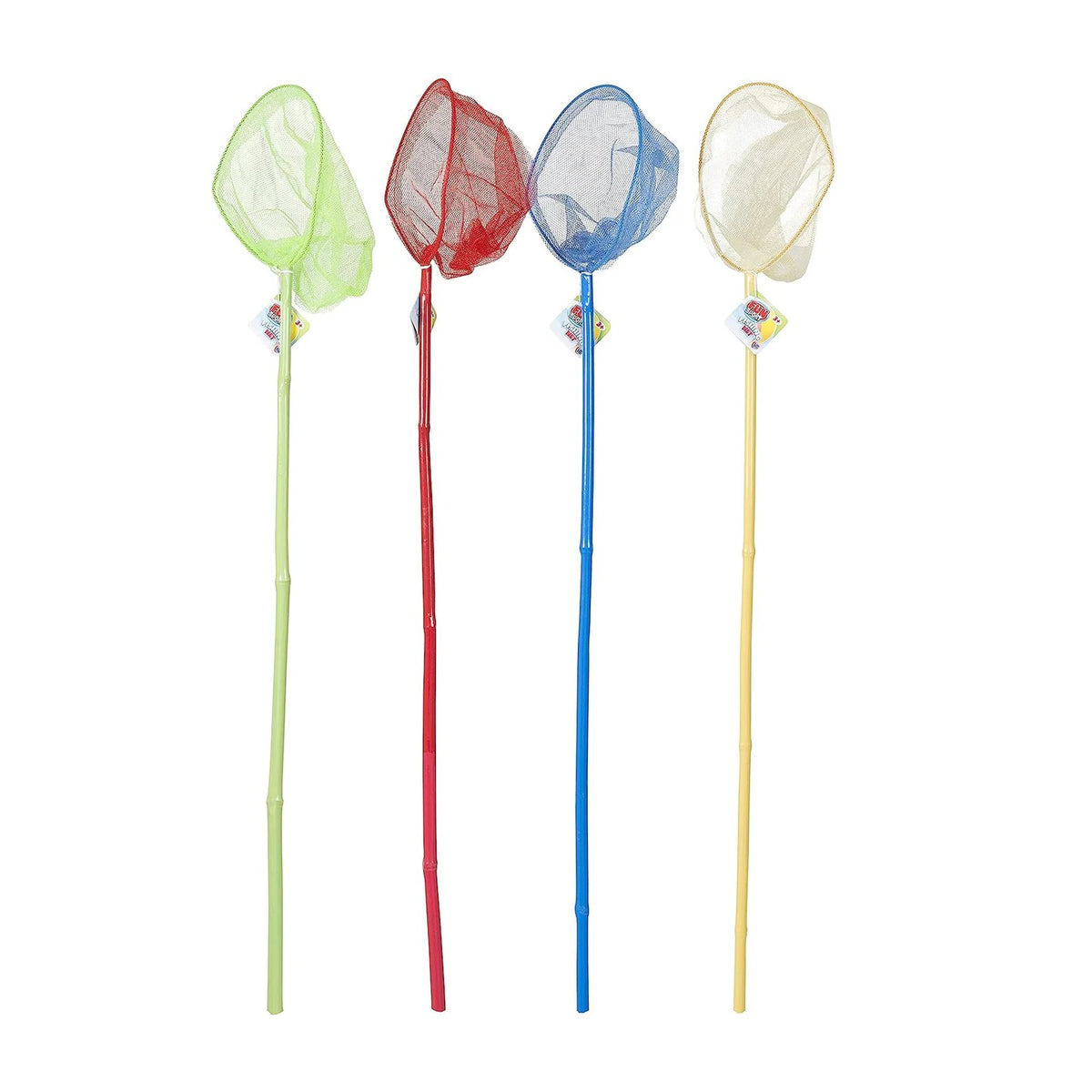 HTI Fishing Net with Long Handle Assorted Colours Small Pack of 1 1374240 | Ideal for Beach-Garden and Outdoor Play