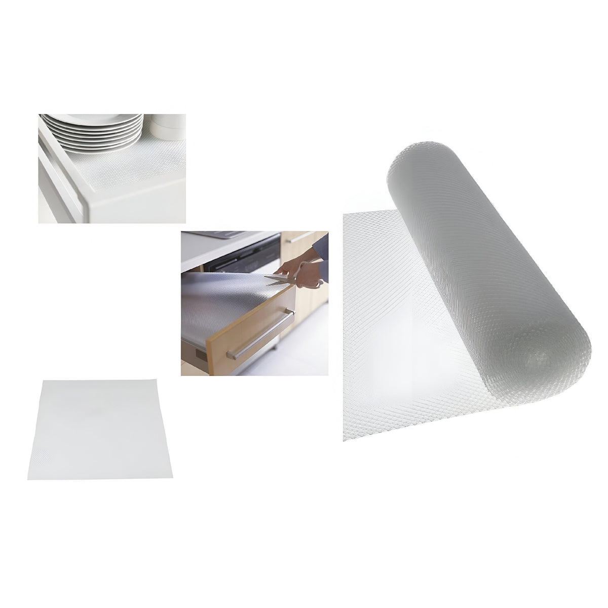 Adorn Drawer Mat Clear 50cm x 150cm AE001 | Easy to Cut | Non-Slip