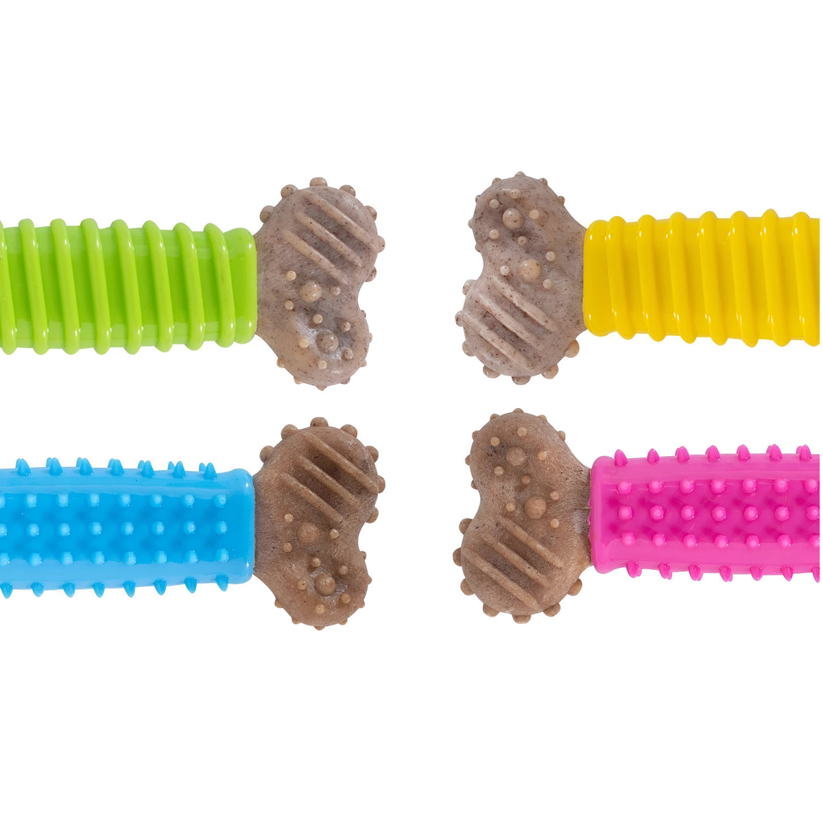 RSW Smart Choice Bamboo Dental Bone Toy 16cm Assorted Pack of 2 SC1646 | Made with Bamboo Fibre | Durable and Long Lasting | Helps Maintain Dental Hygiene | Strong