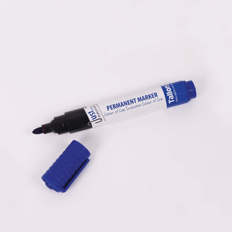 Tallon Just Stationery Bullet Tip Permanent Markers Assorted Colours Pack of 4 1104