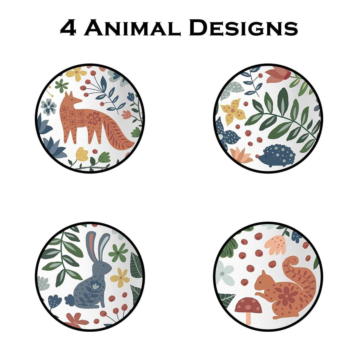 RSW Mad About Mugs Ceramic Woodland Design Mug Assorted Colours 11oz 8.2cm x 12cm x 9.8cm Pack of 1 AM4449 | Assorted Designs | Coffee and Tea Cups | Dishwasher and Microwave Safe