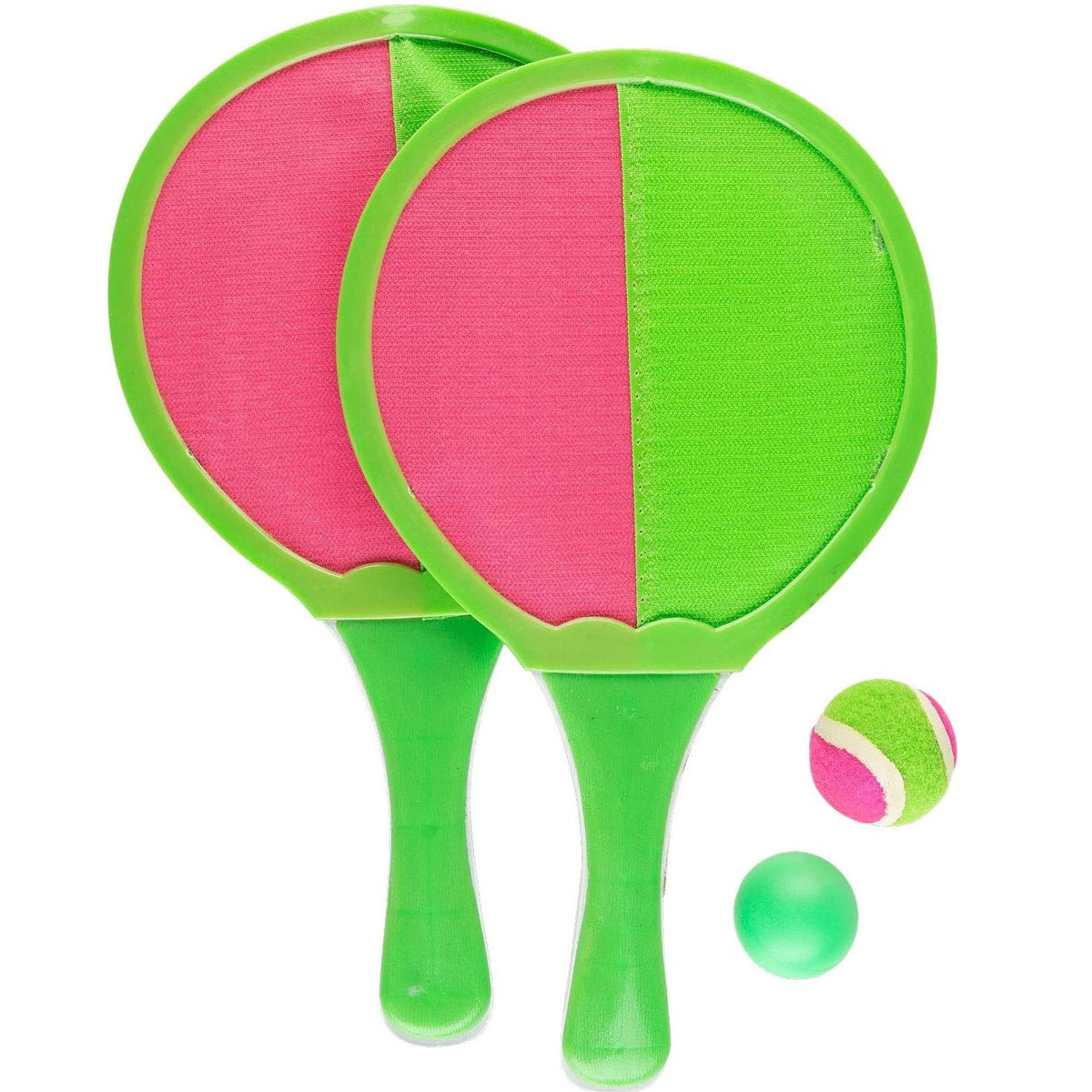 Nalu 2 In 1 Sure Catch Beach Bat and Ball Set Red and Green TY2866