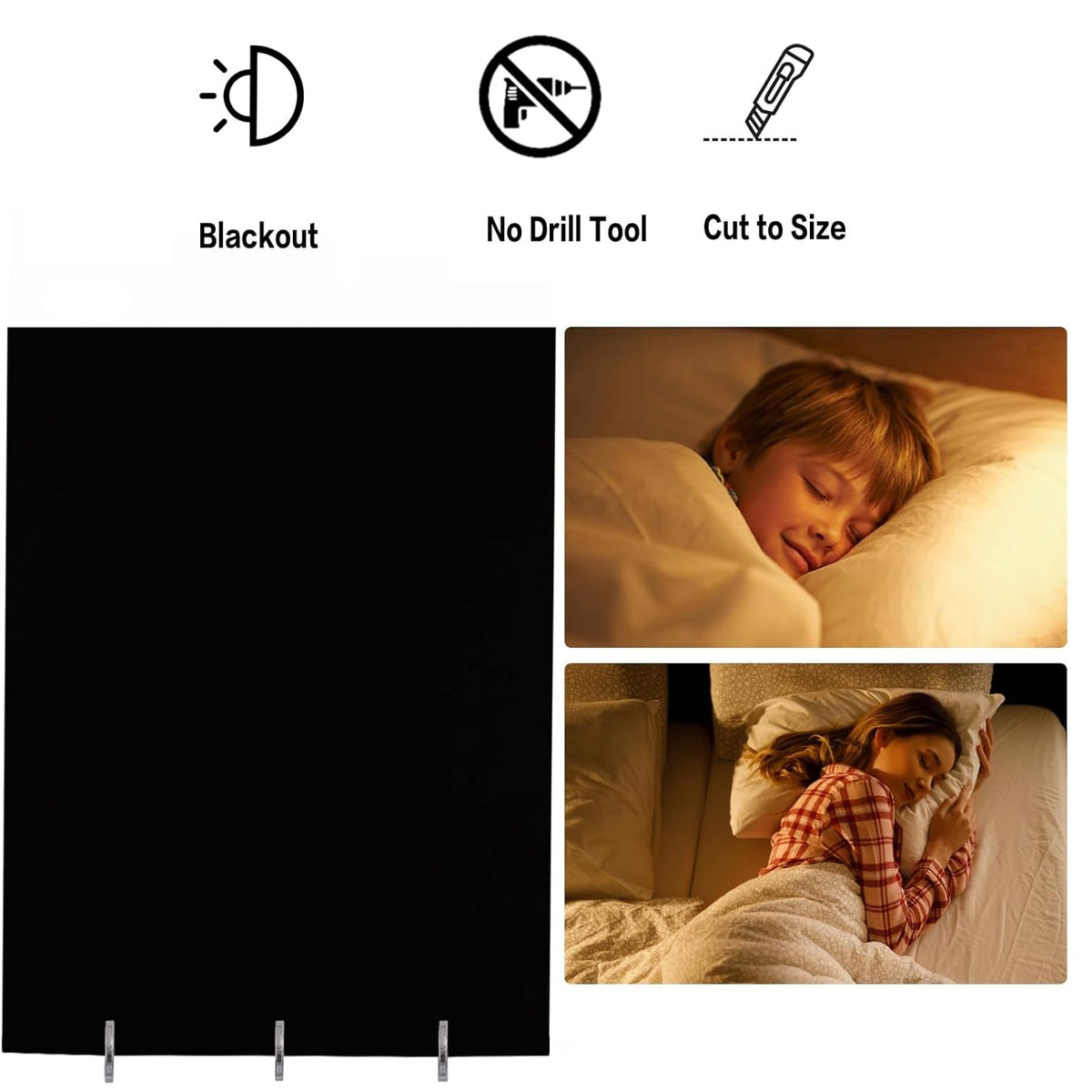 Adorn Cut to Fit Stick-On Blinds Assorted Colours 90cm x 180cm Pack of 1 AY008B | No Drilling Required | Light Blocking | Easy Installation | Trim to Size