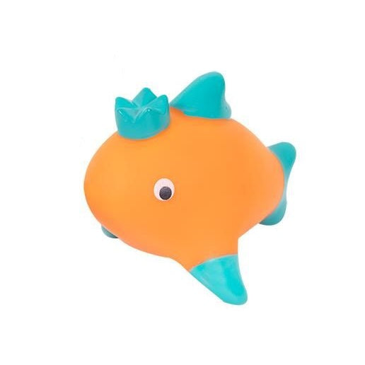 World of Pets Under The Sea Venyl Dog Toy with Squeaker Assorted Colours Pack of 1 WP1494 | Robust Rubber and Lightweight | Promotes Dental Hygiene | Great for Games of Throw and Fetch | Three Assorted Designs Starfish-Crab and Fish