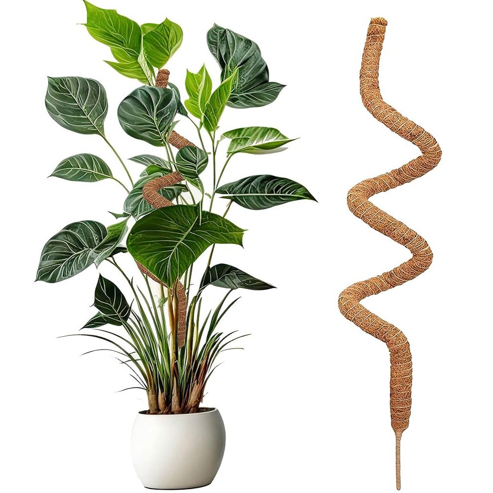 Green Blade Bendable Moss Pole Brown 48-Inch Pack of 2 PS226 | Great for Use Both Indoors and Outdoors | Perfect for Supporting all Climbing Plants from Shrubs - Vines and Vegetables to Ornamental Plants etc | Bendable Design to Allow you to Flex and Shape Plants Natural Growth - Preventing Overcrowding and Tangling