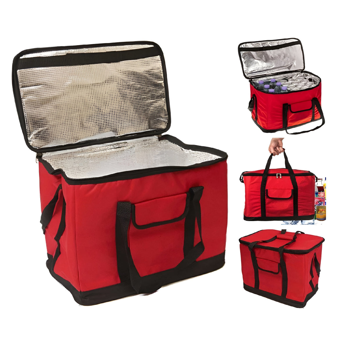 Redwood Leisure Cool Bag with Shoulder Strap Red 30Ltr CB330 | Light to Carry | Durable | Multipurpose | Insulated Bag Keeps your Food and Drinks Cool | Use with or without Ice | Protects Contents from Heat | Easy Wipe Clean Interior | Handy Shoulder