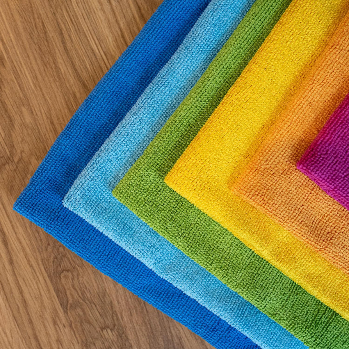 Sorbo Microfibre Cleaning Cloths Assorted Colours 40cm x 40cm Pack of 6 10S00039 | Super Absorbent and Streak-Free | Ideal for Kitchens-Bathrooms and Surfaces