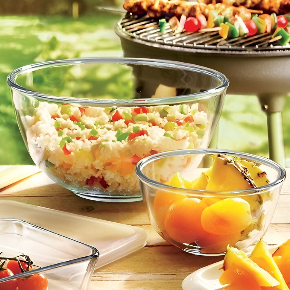 Pyrex Classic Round Glass Bowl Clear 1Ltr 17cm 179B000