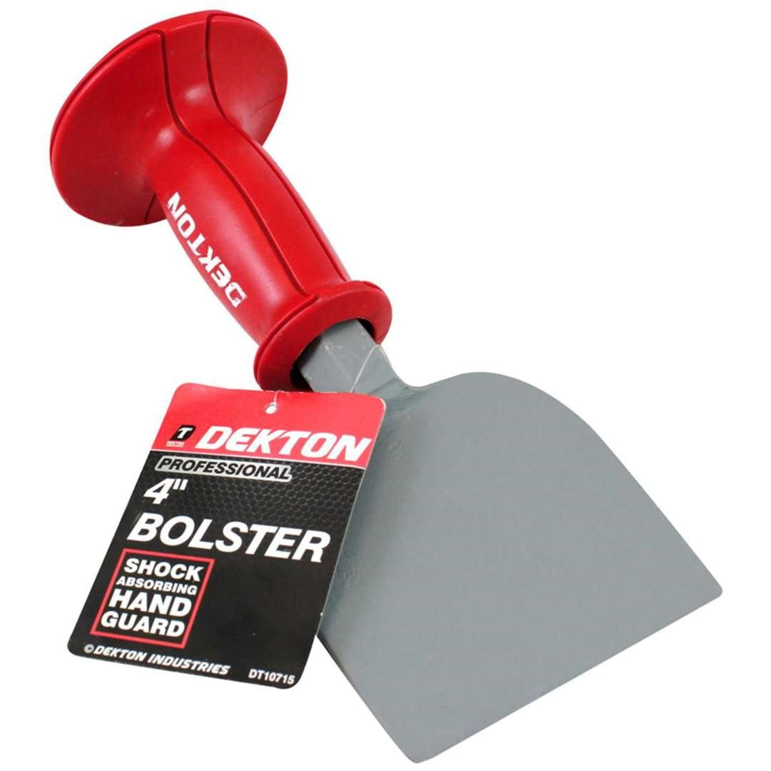 Dekton Professional Bolster Red and Grey 4-Inch DT10715 | Shock Absorbing Hand Gaurd