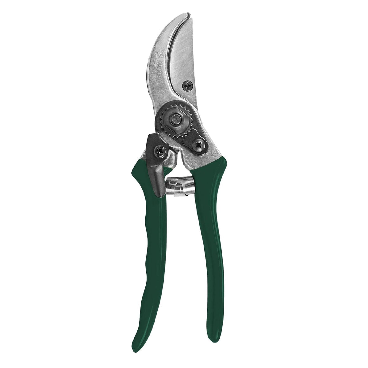 Dekton Bypass Pruner Dark Green 21cm DTG5010 | Prune Flowers and Branches | For a Powerful Cut - Even Through Thick Branches upto 13mm | High Quality Sharpened Carbon Steel Blades | With Safety Catch and Volute Spring | Comfortable Ergonomic Grip for