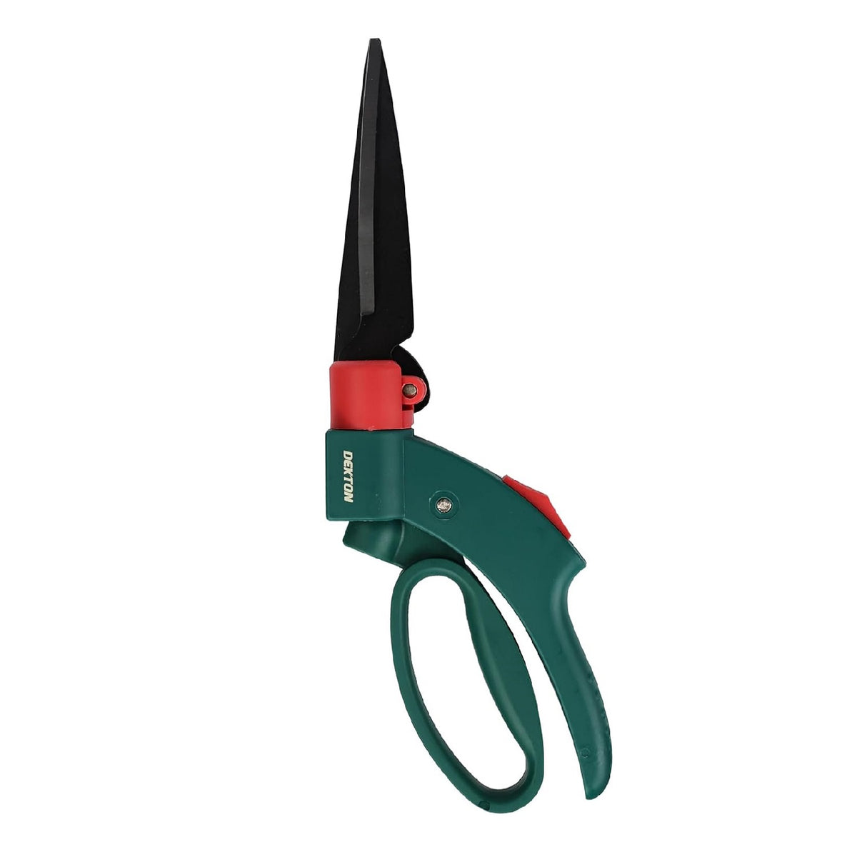 Dekton One Hand Swivel Shears Green DTG5040 | 360 Degree Blade Rotation | Trim Glass and Flowers | Lightweight and Flexible for 360 Degree Swivel Trimming | 360 Degree Rotating Blades that Trims at any Angle | Ideal for Trimming Grass and Flowers with