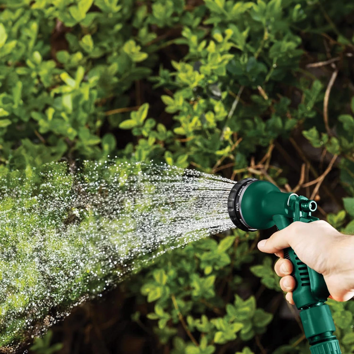 Dekton Professional 8 Function Spray Nozzle Green DTG6130 | Heavy Duty Nozzle to Meet All Your Needs | Universal Fitting | 8-in-1 Spray | Compatible with All Standard Hose | Versatile - Ideal for Gardening - Cleaning and Outdoor Activities | Designed