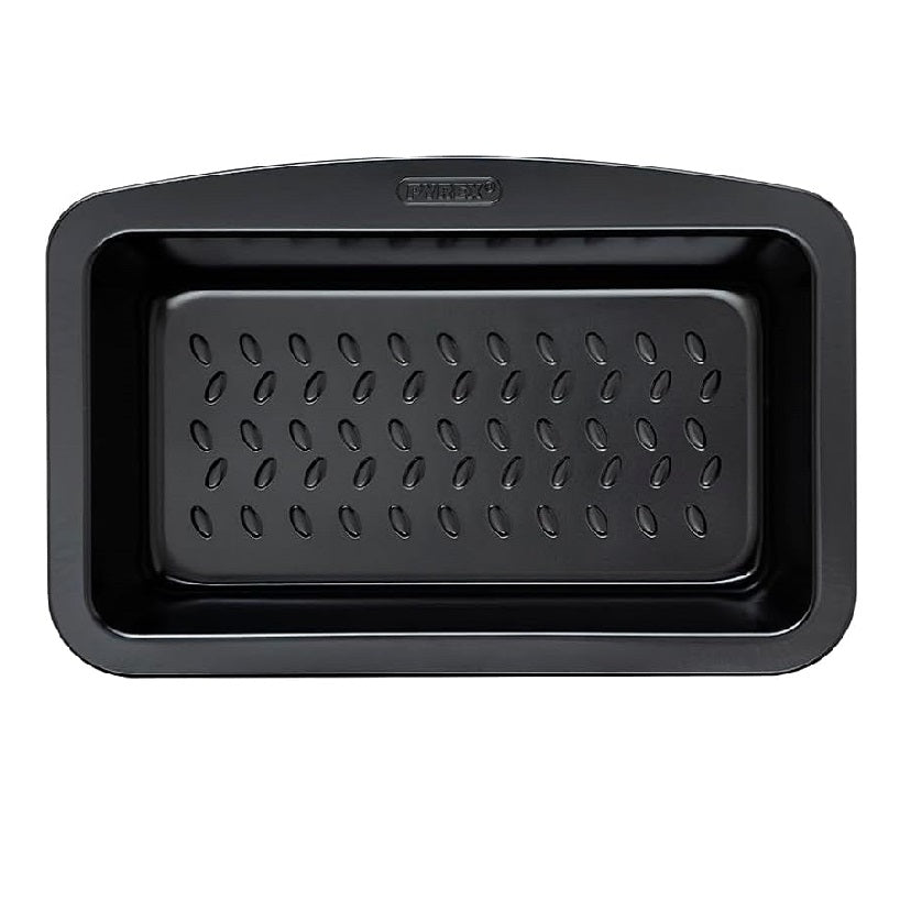 Pyrex Glide Carbon Steel Loaf Pan Black 24cm x 13cm 1.5Ltr GL24BL6 | Even Heat Diffusion | Increased Non-Stick | Easy Baking | PFAS Safe Material