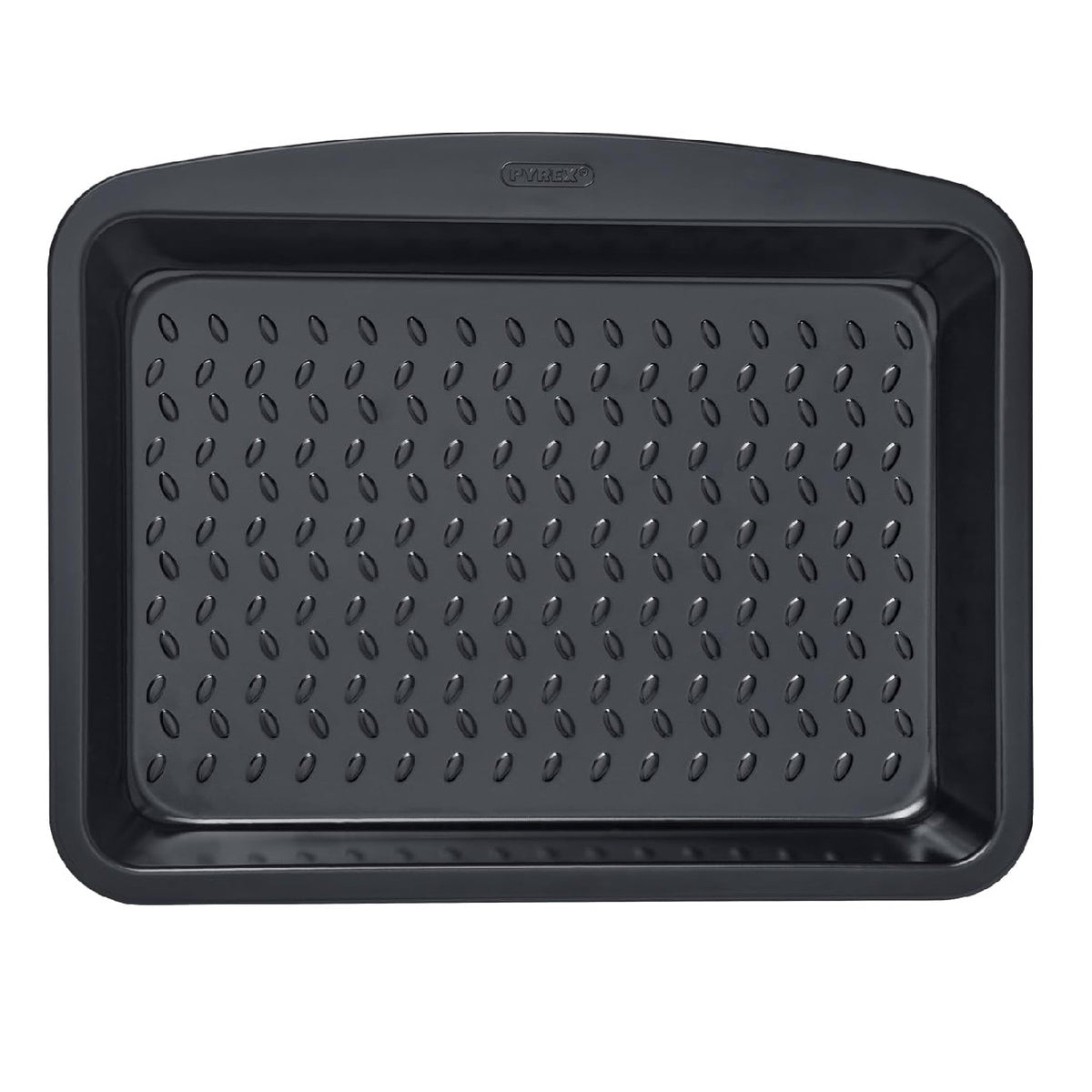 Pyrex Glide Rectangular Carbon Steel Roaster Black 34cm x 24cm 3Ltr GL34RR6 | Medium Gauge | Increased Non-Stick | High Resistance | PFAS Safe Material