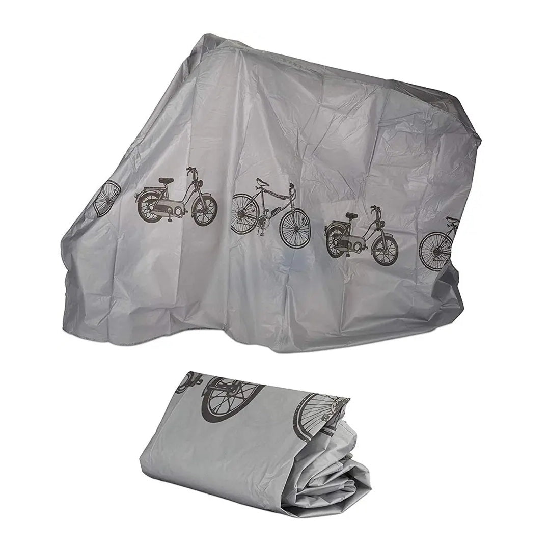 XQ Max Protective Bike Cover Grey 180cm x 58cm x 100cm CY5900940 | Waterproof Dustproof | PEVA Bicycle Cover | Fits Most Standard Bicycles | Durable and Lightweight | Bicycle Gear