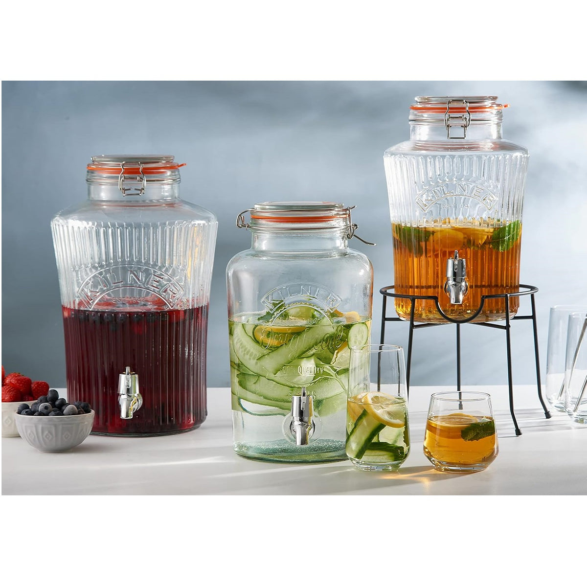 Kilner Vintage Glass Storage Jar with Dispensing Tap Clear 5Ltr L25cm x W19cm x H30cm 25.407