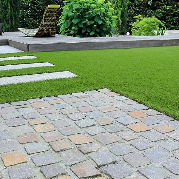 GardenKraft Artificial Grass Roll Dark Green 4Mtr x 1Mtr 26079 | 15mm Pile | UV Protected | Realistic Soft Texture | No Watering | No Cutting | No Weeding | Lush Green Lawn All Year Round | Mix of Emerald Green-Lime and Bi-colour | A Perfect Deep Grass