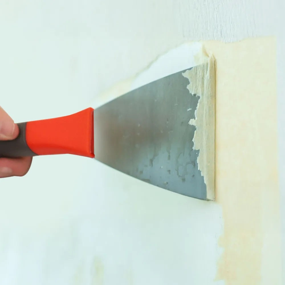 Dekton Professional Stripping Knife Multicolour 80mm DT95763 | Ideal for Filling Cracks Scraping Wallpaper and Repairing Holes | High Quality Stainless Steel Blade | Hollow Ground Blade | Full Tang