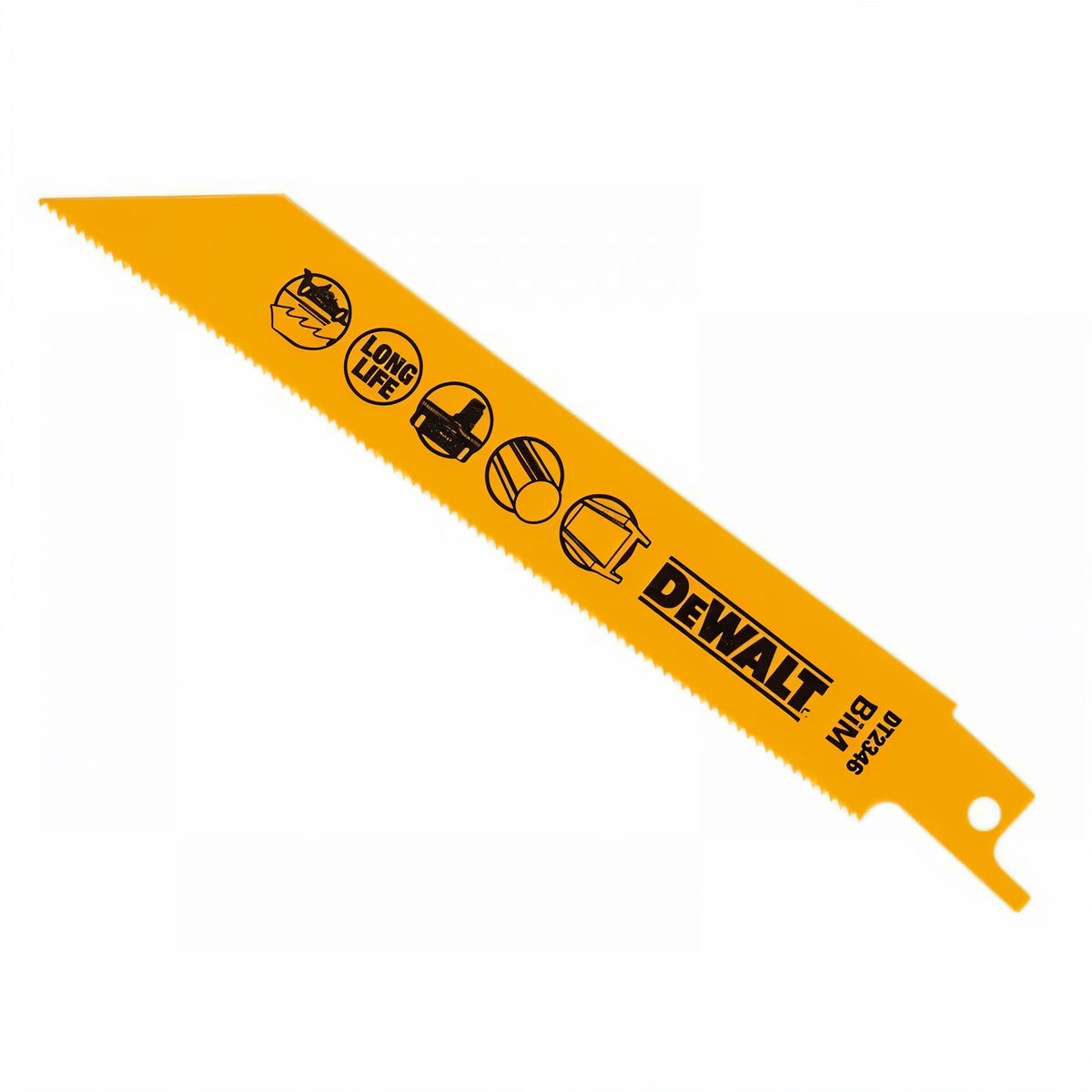 Dewalt Cobalt Steel Metal Cutting Power Saw Blades Yellow 1.4mm x 152mm 5Pk DT2361