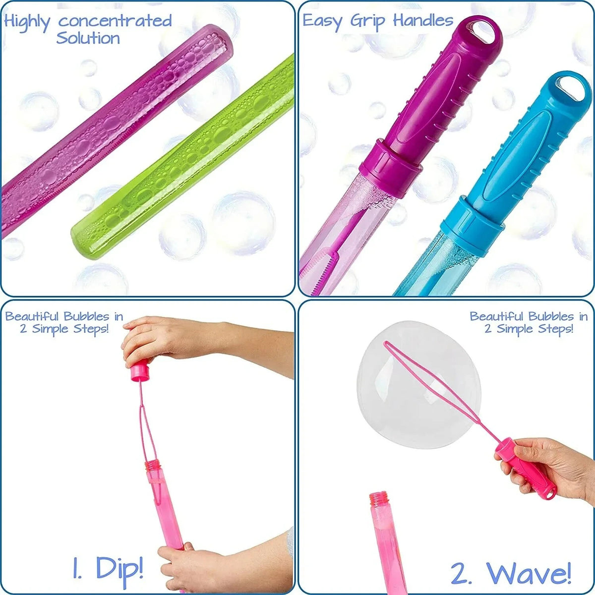 Henbrandt Bubble Sword Assorted Colours 22.5cm 55ml Pack of 3 R50135A
