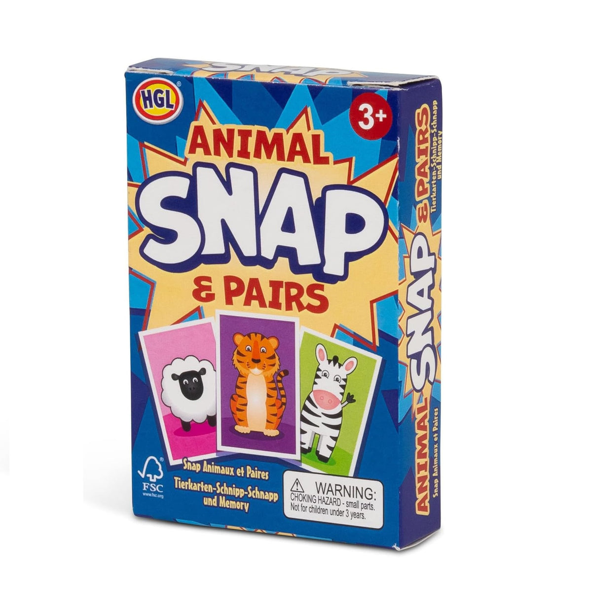 HGL Animal Snap and Pairs Card Game Multicoloured Pack of 36 SV21805 | Fun Educational Matching Game | For Kids Age 3 Plus | Cards for Memory and Snap Play