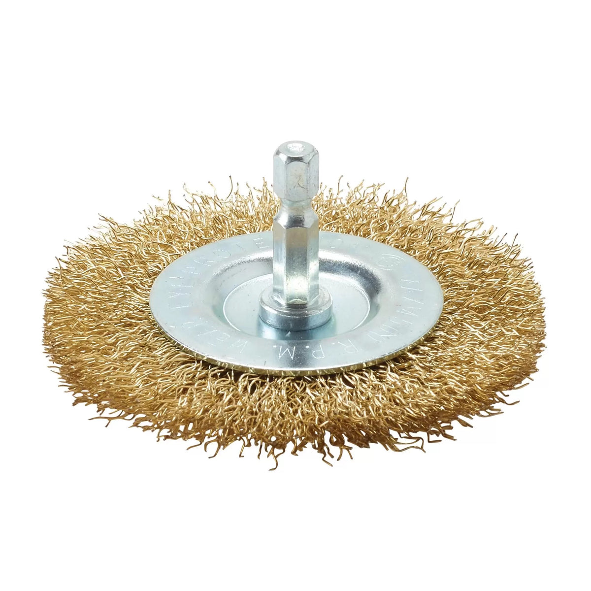 Draper Rotary Wire Brush Gold and Silver 75mm x 6mm 41429