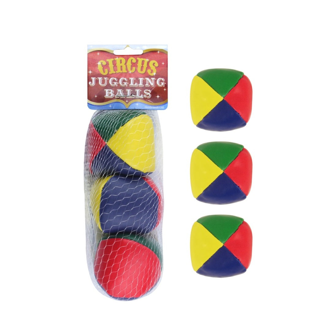 Henbrandt Circus Juggling Balls Multicoloured Pack of 3 T03069 | Soft Colourful Balls | Ideal for Beginners and Kids