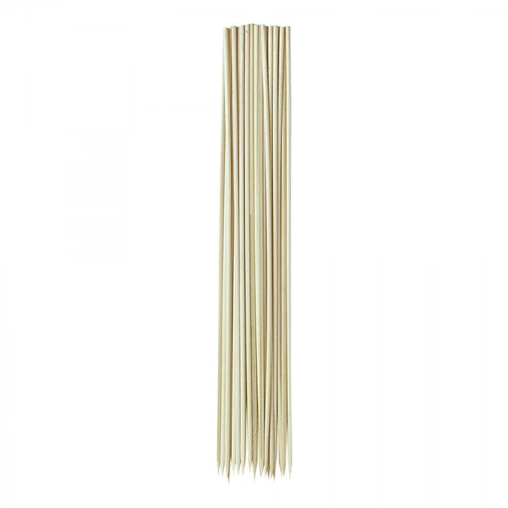 Chef Aid Bamboo Skewers Brown 12-Inch Pack of 100 10E01478 | Ideal for BBQs-Kebabs And Party Food | Natural Disposable Wooden Sticks