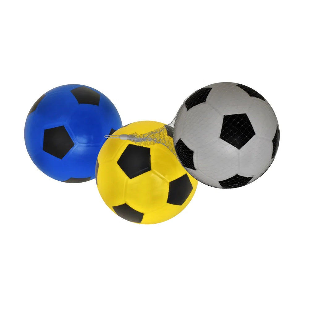 Kandytoys Kids Lightweight Football in Net Assorted Colours 8-Inch Pack of 1 TY4793 | Soft PVC Play Ball | For Outdoor Games | Beach and Garden Fun | Ideal for Children Aged 3 Plus