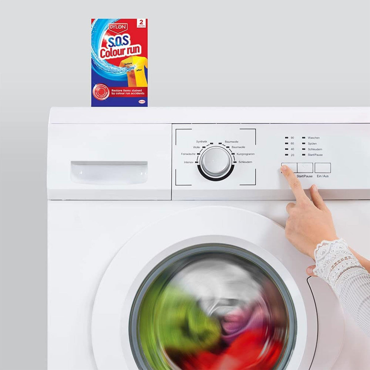 Dylon S.O.S Colour Run Remover Multicoloured 200g 6900610103 | Reclaim Your Colours | Suitable for Cotton-Linen and Viscose | Restoring Fabrics to Their Former Glory