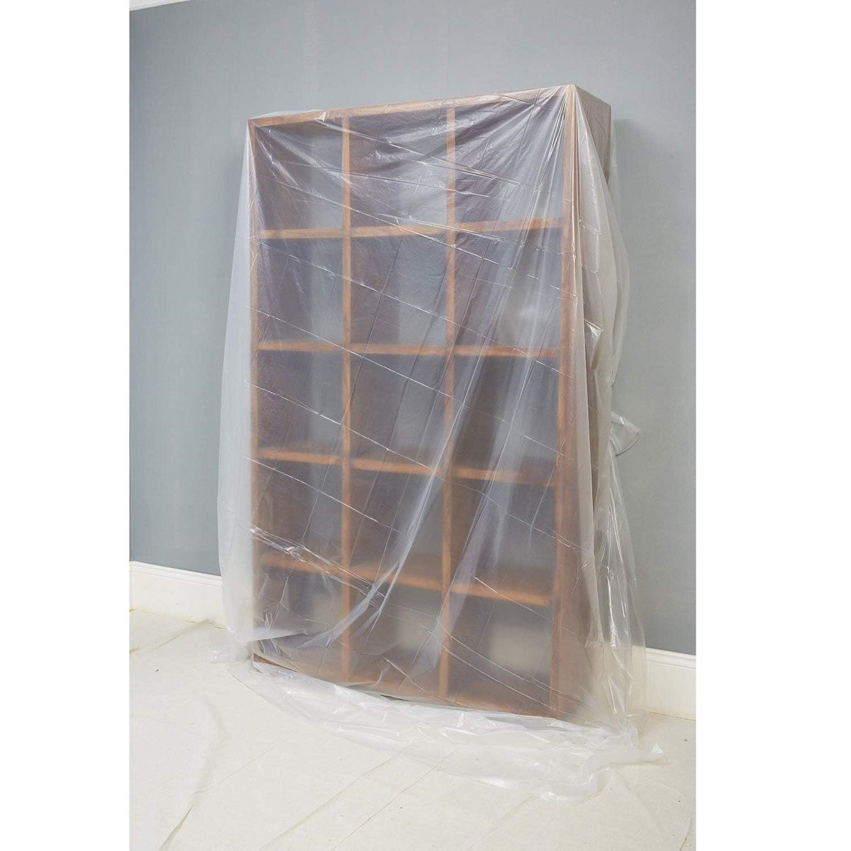 Rodo Fit For The Job Polythene Dust Sheet Transparent 12ft x 12Ft FDPY002 | Disposable Protection for the Home - Office and Garden | Lightweight - Dustproof and Waterproof