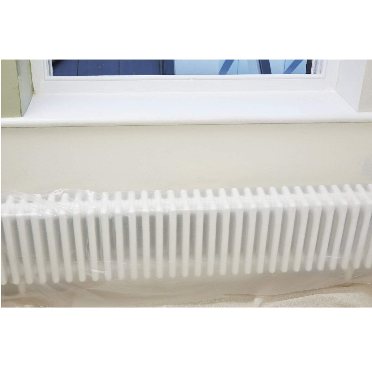 Rodo Fit For The Job Polythene Dust Sheet Transparent 12ft x 12Ft FDPY002 | Disposable Protection for the Home - Office and Garden | Lightweight - Dustproof and Waterproof