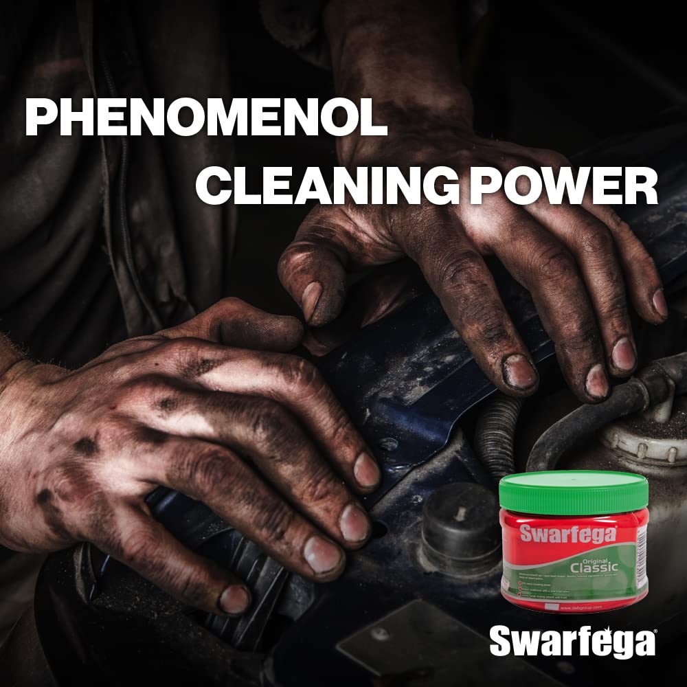 Swarfega Original Classic Rapid Hand Cleaner Green and Red 275ml SWA157A | Heavy Duty Gel Removes Oil-Grease and Paint | Smooth Conditioning Formula | Leaves Hands Feeling Smooth and Fresh