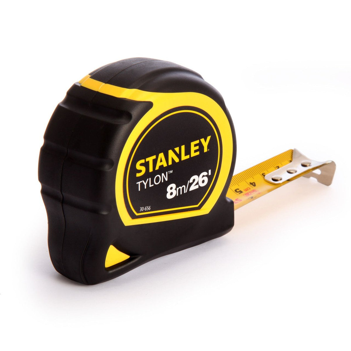 Stanley Tylon Tape Measure Black and Yellow 8Mtr-26Ft 1-30-656